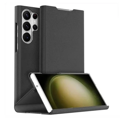 Cover Samsung S24 Ultra Bonnet Dairy Stand Wallet Case Araree &ndash; Black